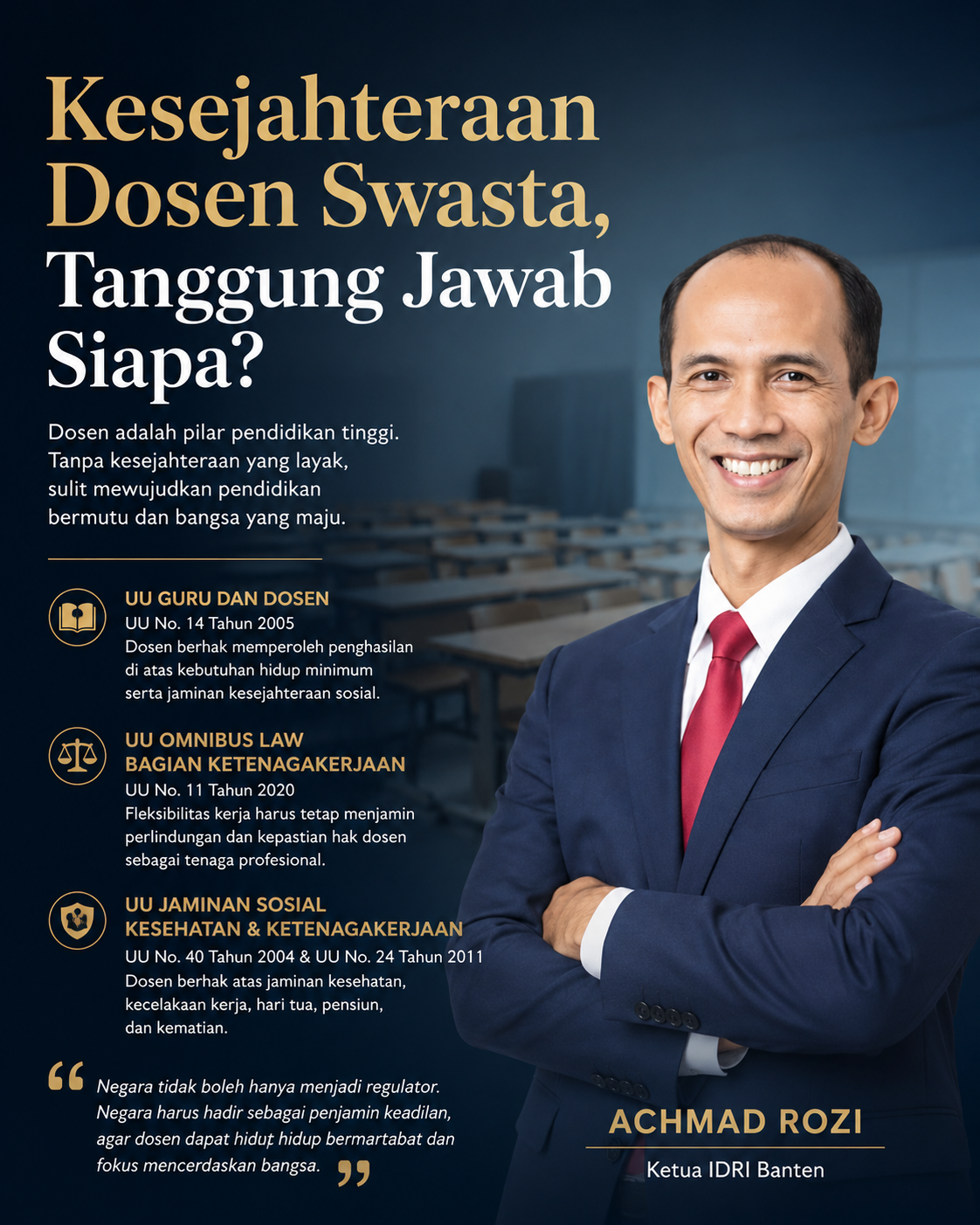Kesejahteraan Dosen Swasta, Tanggung Jawab Siapa?